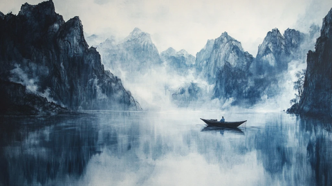 新中式禅意山水船