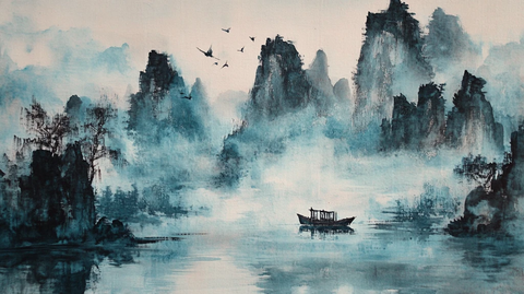 彩墨山水