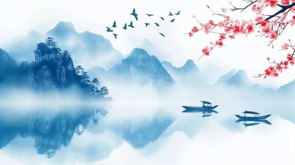 新中式禅意山水船