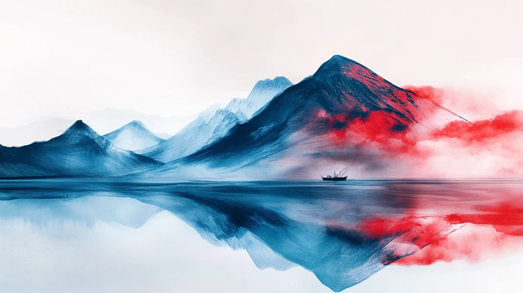 唯美意境彩墨山水