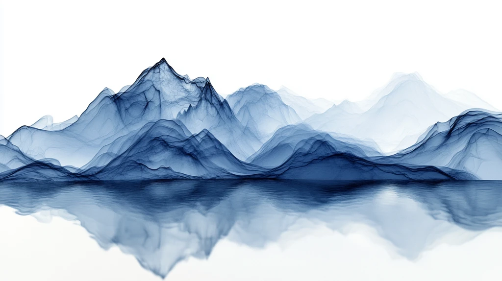 抽象线条山水背景