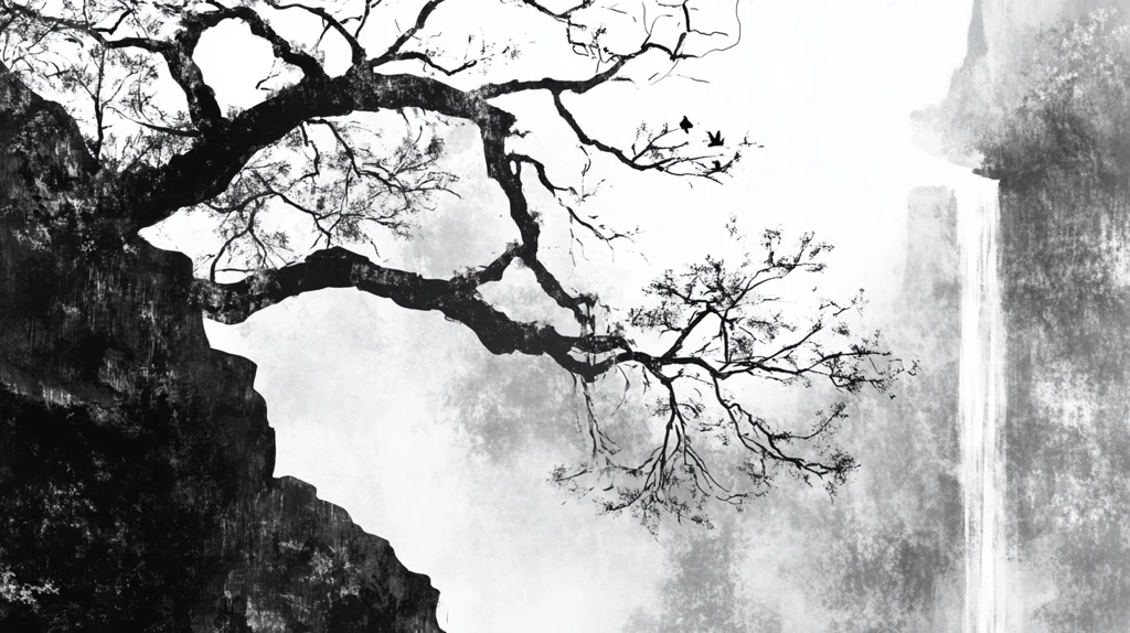 水墨风格韵味墨韵黑白