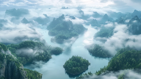 高清宽幅山水风光