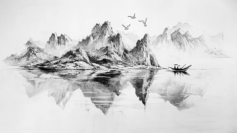 山水水墨新中式