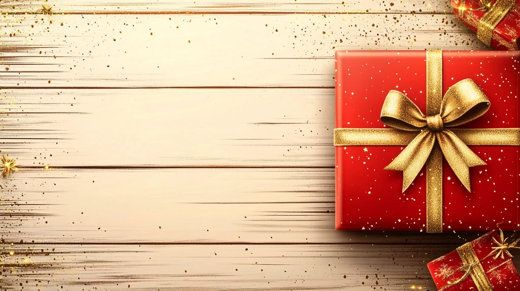 圣诞装饰丝带礼盒