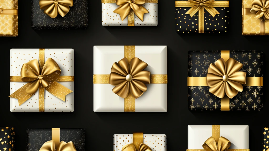 黑金礼盒模板