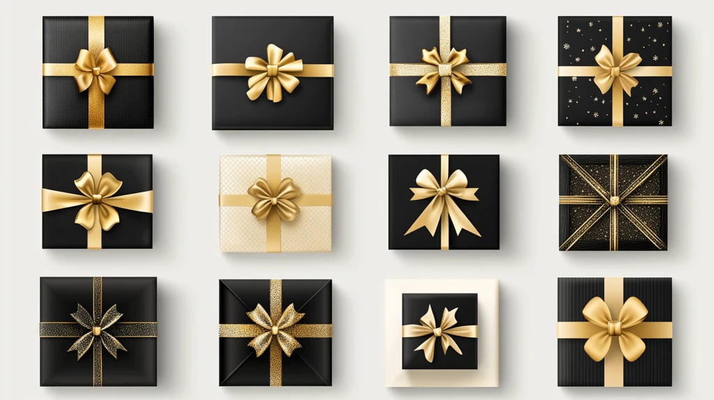 黑金礼盒模板