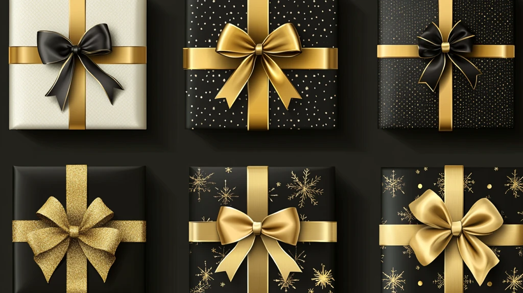 黑金礼盒模板
