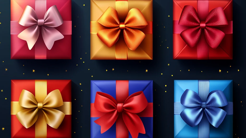 绚丽礼品包装背景素材