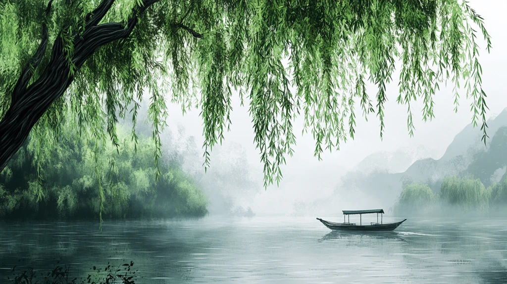 杨柳意境图