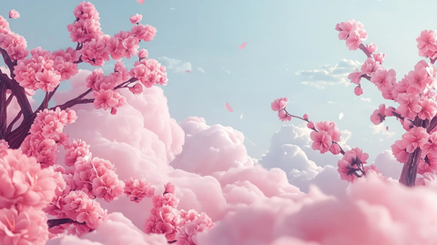 桃花盛开春意浓