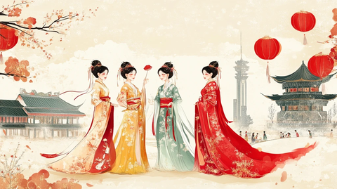 古装封面包装插画