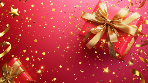 飘带节日氛围海报