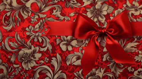 尊贵奢华红色花纹