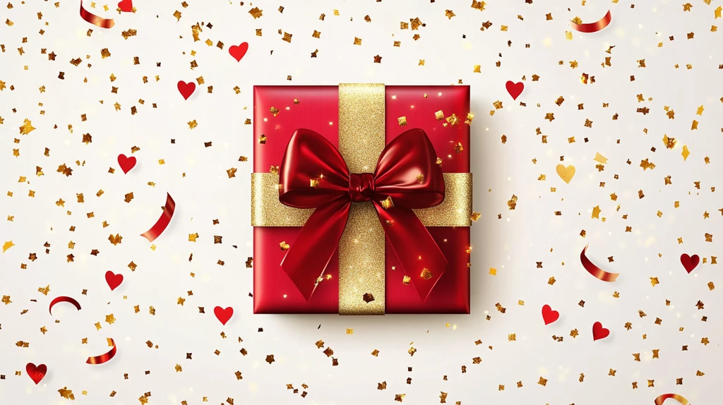 情人节礼物包装背景