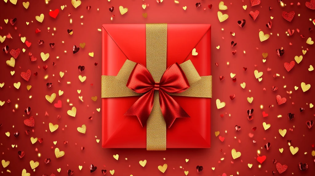 情人节礼物包装背景