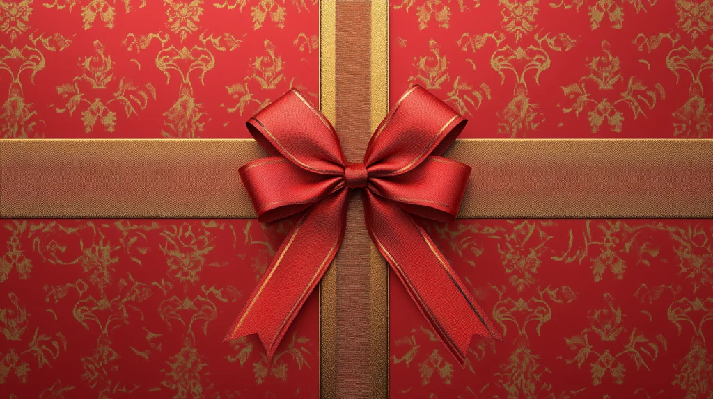 红色欧式礼背景平面图