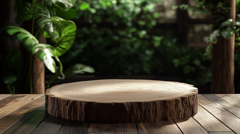圆木展示台