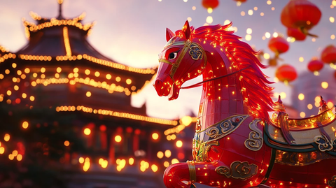 骏马花灯