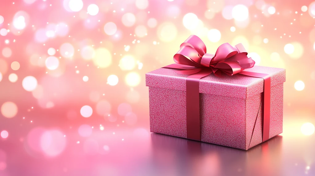 粉色礼物背景