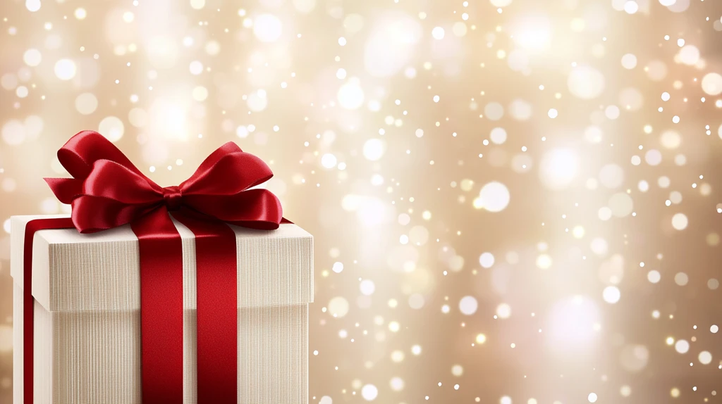 红色丝带礼盒包装