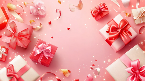 粉色礼物背景