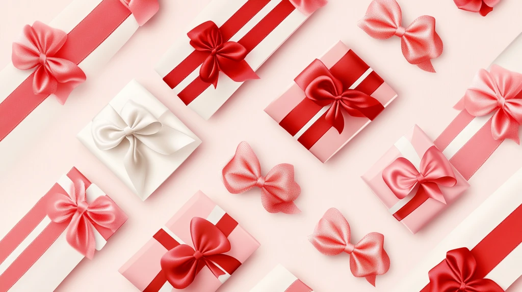 情人节礼物包装背景