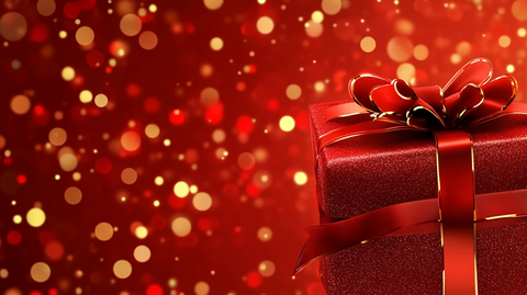 红色礼盒背景