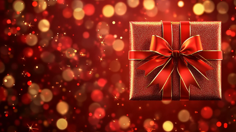 红色礼盒背景