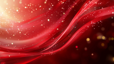 红色梦幻闪耀背景
