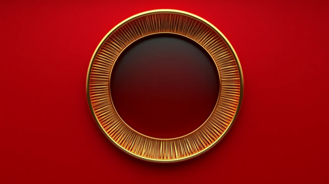 金色圆镜