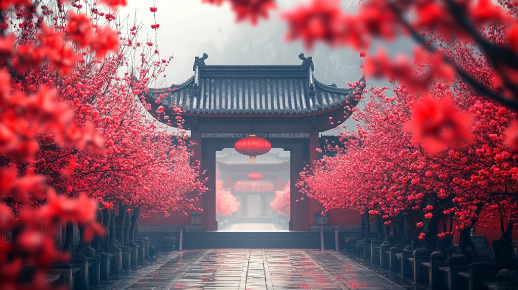 魅力红场景点背景