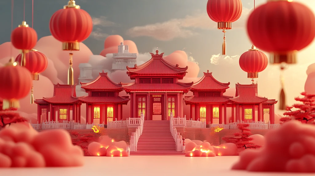 元宵节场景复原