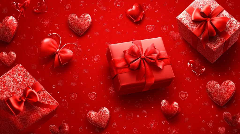情人节礼物包装背景