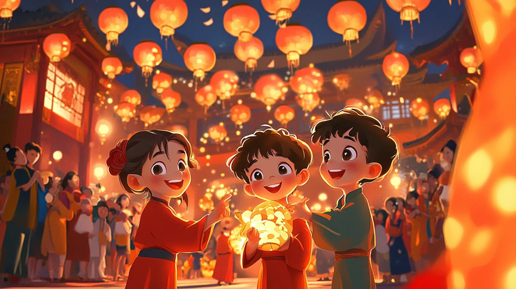 拿灯笼的小伙伴