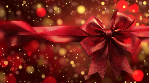 红丝带红色喜庆背景