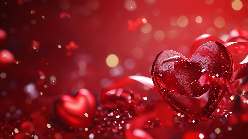 心动浪漫氛围背景