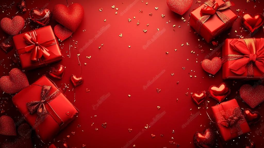 情人节礼物包装背景