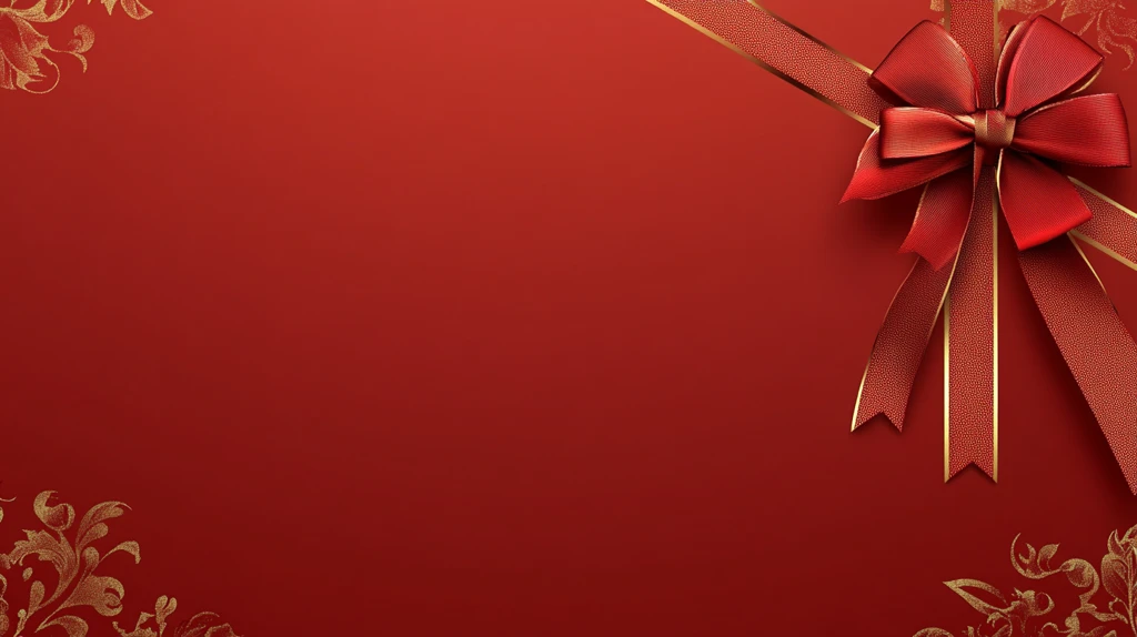 红色欧式礼背景平面图