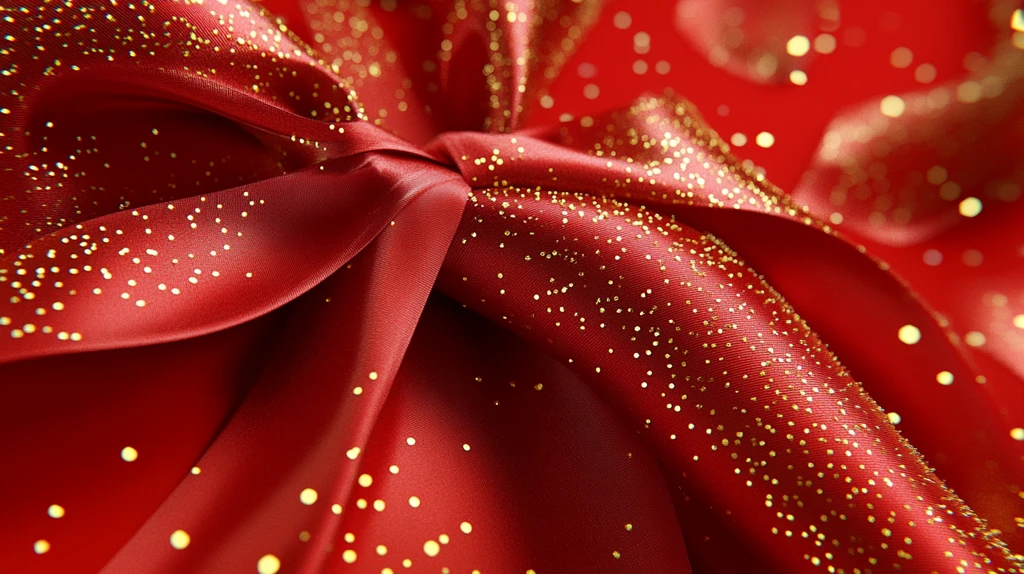 红色光束彩带花布布匹