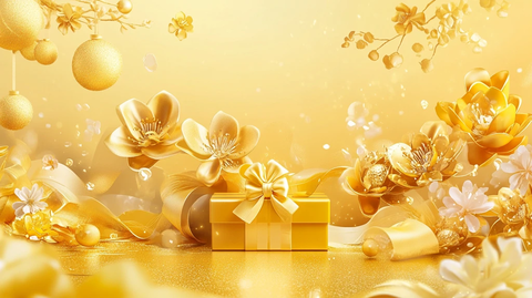 金色壁纸圣诞节素材