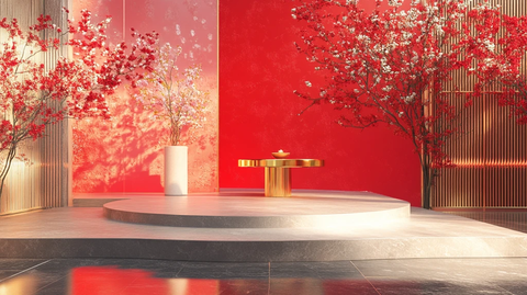 红金迎宾区设计