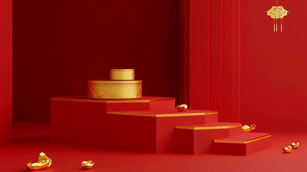 红金大气简约画面