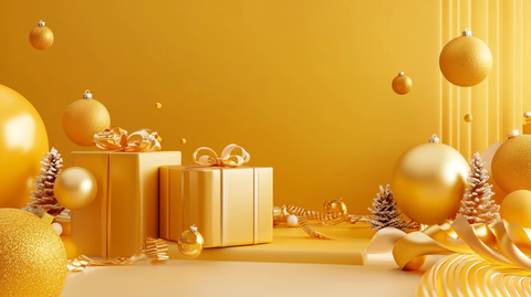 圣诞元旦金色主题