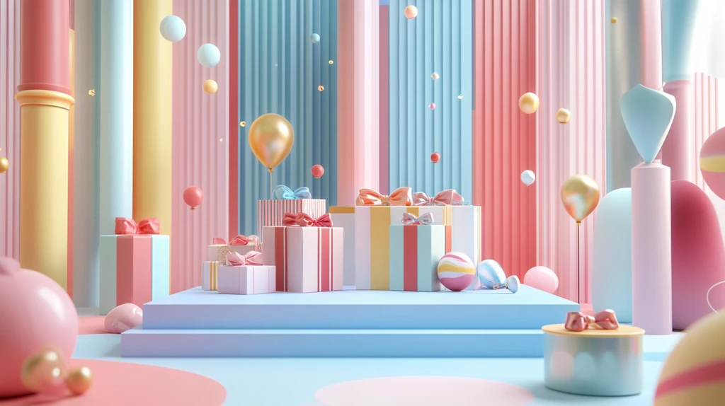 爱马仕色生日主题背景