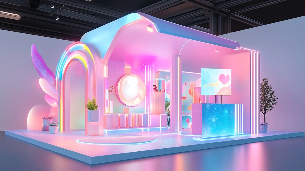 网红风展位效果图