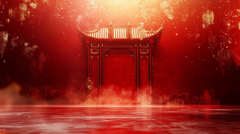 魅力红场景点背景