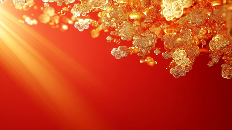 红金色珠宝海报背景