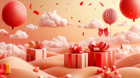 爱马仕色生日主题背景