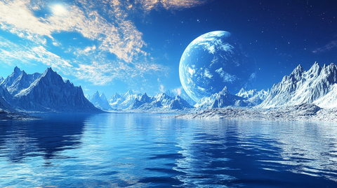 蓝月夜梦幻唯美奇幻